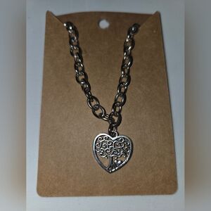 Silvertobe Heart Pendant Bracelet